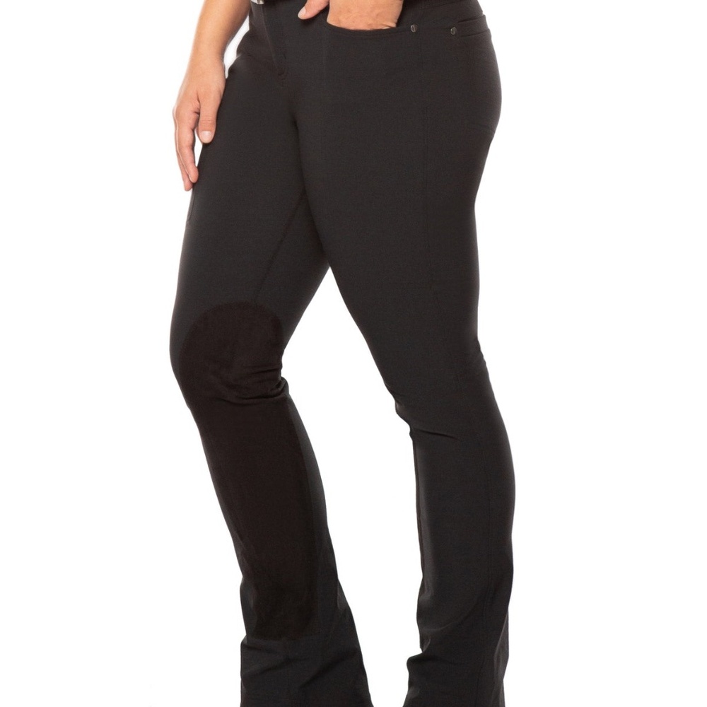 Kerrits Activewear Dynamic™ Extended Knee Patch Bootcut Breech Size 2XBLACK / 2X - Picture 2 of 8